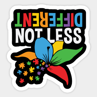 Autism Awareness - Different Not Less Sticker